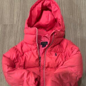 Polo by Ralph Lauren Kids Pink Puffer Jacket